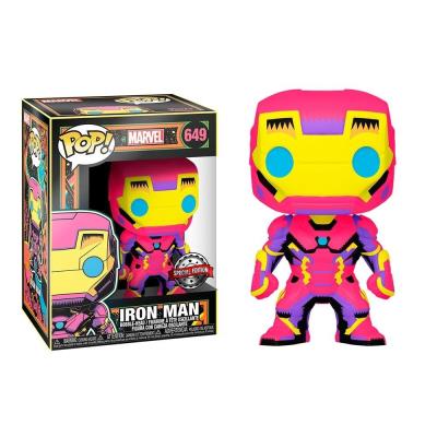 Opakowanie Funko Figurka POP Marvel: Black Light - Iron Man