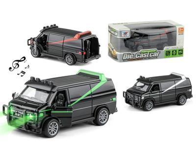 Opakowanie Furgonetka metalowe z dźwiękiem i światłem