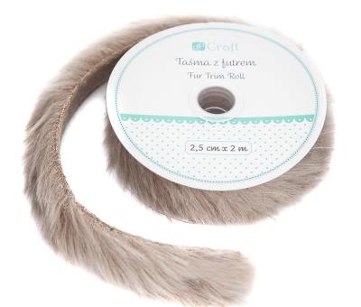 Opakowanie Futro na rolce 2,5cmx2m beżowy