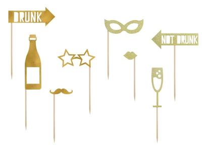 Opakowanie Gadżety do zdjęć Let's Celebrate złote