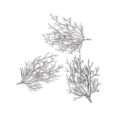 Opakowanie Gałązki srebrne 9cm 3szt