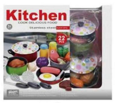 Garnki metalowe 22 elementy. Wydawca: Rastar. SmakLiter.pl Opakowanie Garnki metalowe 22 elementy