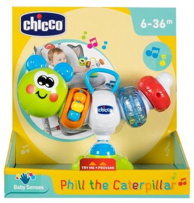 Opakowanie Gąsienica zabawka na krzesełko do karmienia