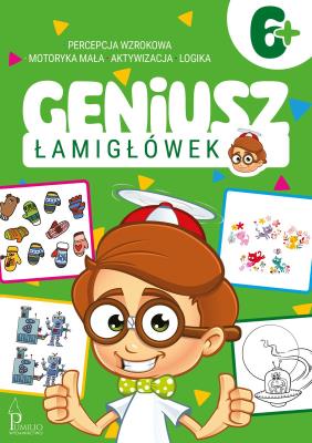 Geniusz łamigłówek 6+. Autor: praca zbiorwa. SmakLiter.pl Okładka książki Geniusz łamigłówek 6+