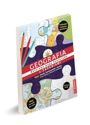 Okładka książki Geografia z zadaniami. Kolorowe mapy konturowe