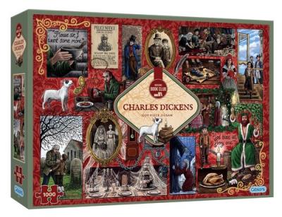 Opakowanie Gibsons Puzzle 1000el Klub Książki Dickens