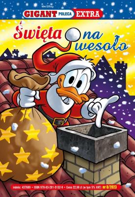 Gigant Poleca Extra 8/2023 Święta na wesoło. Autor: Opracowanie zbiorowe. SmakLiter.pl Okładka książki Gigant Poleca Extra 8/2023 Święta na wesoło