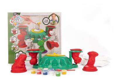 Opakowanie Gipsowe odlewy stacja do maowania dinozaurów