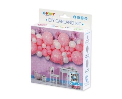 Opakowanie Girlanda balonowa DIY Baby Pink 65 balonów + taśma
