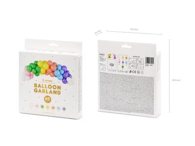 Opakowanie Girlanda balonowa Tęcza 200cm 60el
