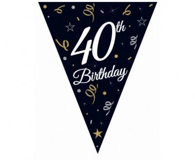 Opakowanie Girlanda papierowa Beauty&Charm z flagami 28x270cm