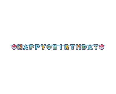 Opakowanie Girlanda papierowa Happy Birthday Pokemon 218x12cm