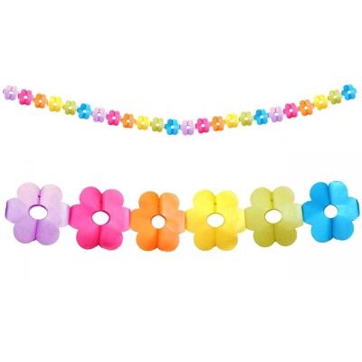 Opakowanie Girlanda papierowa kolorowe Kwiaty