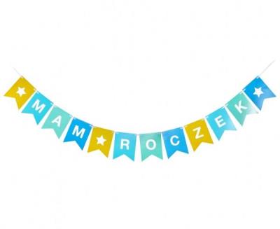 Opakowanie Girlanda papierowa Mam roczek 14x18cm