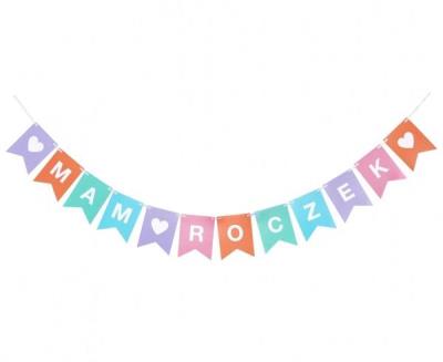 Opakowanie Girlanda papierowa Mam roczek 14x18cm
