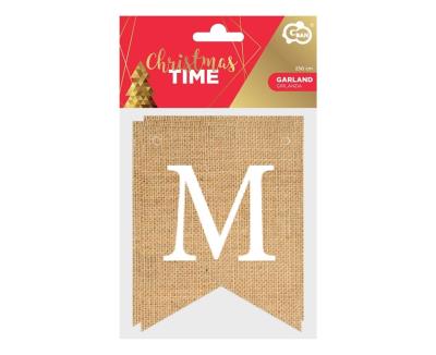 Opakowanie Girlanda papierowa Merry Christmas 10x13cm 250cm