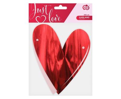 Opakowanie Girlanda papierowa Serca 200cm