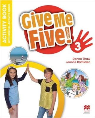 Give Me Five! 3 Activity Book + kod online w.2023. Autor: Donna Shaw, Joanne Ramsden. SmakLiter.pl Okładka książki Give Me Five! 3 Activity Book + kod online w.2023