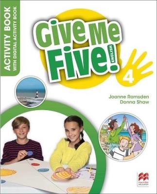 Give Me Five! 4  Activity Book + kod online. Autor: Donna Shaw, Joanne Ramsden. SmakLiter.pl Okładka książki Give Me Five! 4  Activity Book + kod online