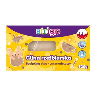 Opakowanie Glina rzeźbiarska Strigo naturalna 520g