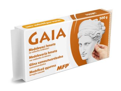 Glina samoutwardzalna GAIA biała 500 g 5300980. Wydawca: MFP. SmakLiter.pl Opakowanie Glina samoutwardzalna GAIA biała 500 g 5300980