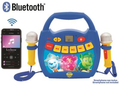 Opakowanie Głośnik Bluetooth Psi Patrol z dwoma mikrofonami, efektami świetlnymi oraz akumulatorem w zestawie MP320PAZ