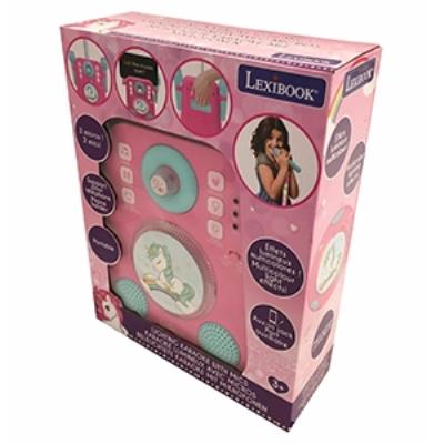 Opakowanie Głośnik karaoke Jednorożec z dwoma mikrofonami i efektami świetlnymi i dźwiękowymi K140UNI