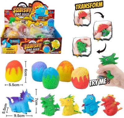 Opakowanie Gniotek dinozaur wyciskany z jajka MIX