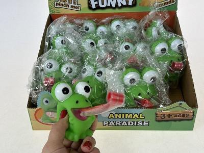 Opakowanie Gniotek Żaba z wysuwanym językiem (12szt)