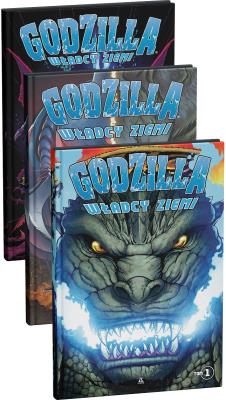 Godzilla. Władcy ziemi 1-3. Autor: Chris Mowry, Matt Frank. SmakLiter.pl Okładka książki Godzilla. Władcy ziemi 1-3