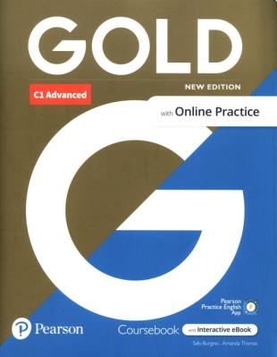 Gold C1 Advanced with Online Practice Coursebook. Autor: Burgess Sally, Thomas Amanda. SmakLiter.pl Okładka książki Gold C1 Advanced with Online Practice Coursebook
