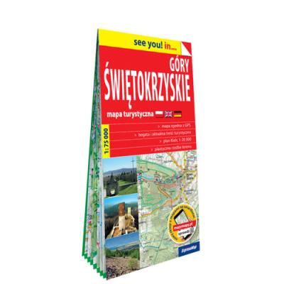 Opakowanie Góry Świętokrzyskie papierowa mapa turystyczna 1:75 000