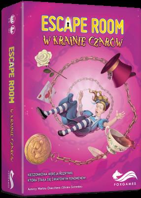 Gra Escape Room W krainie czarów. Autor: Martino Chiacchiera, Sorrentino Silvano. SmakLiter.pl Okładka książki Gra Escape Room W krainie czarów