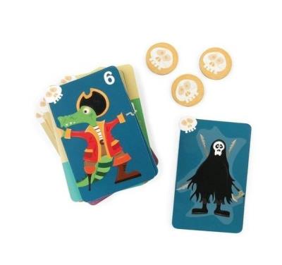 Gra logiczna 4w1 - Karty Wyprawa Pirata. Wydawca: Scratch. SmakLiter.pl Opakowanie Gra logiczna 4w1 - Karty Wyprawa Pirata