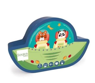 Gra logiczna- Karty łamigłówka Kosmos. Wydawca: Scratch. SmakLiter.pl Opakowanie Gra logiczna- Karty łamigłówka Kosmos