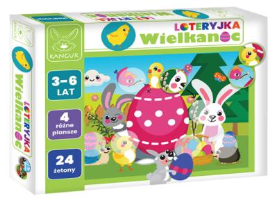 Gra Loteryjka Wielkanoc. Wydawca: Kangur. SmakLiter.pl Opakowanie Gra Loteryjka Wielkanoc