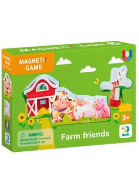 Gra magnetyczna Przyjaciele z farmy. Wydawca: Dodo. SmakLiter.pl Opakowanie Gra magnetyczna Przyjaciele z farmy