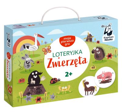 Okładka książki Gra Moja pierwsza  loteryjka Zwierzęta