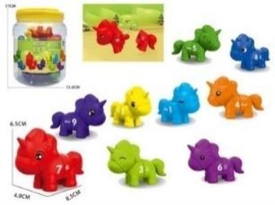 Opakowanie Gra Montessori: Jednorożce cyferki 10szt