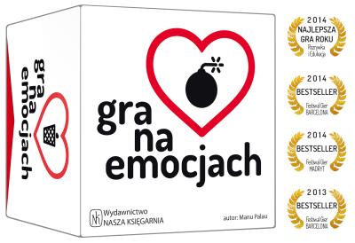 Gra na emocjach. Autor: Palau Manu. SmakLiter.pl Okładka książki Gra na emocjach