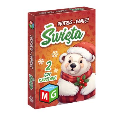 Gra Piotruś Święta. Wydawca: MULTIGRA. SmakLiter.pl Opakowanie Gra Piotruś Święta