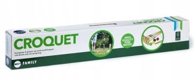 Gra plenerowa Krokiet dla 4 osób Sunsport Drewniana, certyfikat FSC. Wydawca: Tactic. SmakLiter.pl Opakowanie Gra plenerowa Krokiet dla 4 osób Sunsport Drewniana, certyfikat FSC