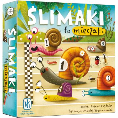 Gra Ślimaki to mięczaki. Autor: Castano Eugeni. SmakLiter.pl Okładka książki Gra Ślimaki to mięczaki