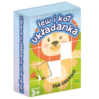 Opakowanie Gra Układanka Lew i Kot
