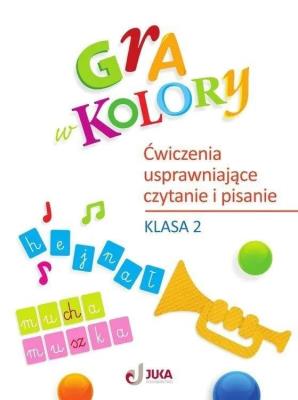 Gra w kolory SP 2 Ćwiczenia usprawniające czytanie. Autor: Kozyra-Wiśniewska Aleksandra, Soból Anna. SmakLiter.pl Okładka książki Gra w kolory SP 2 Ćwiczenia usprawniające czytanie