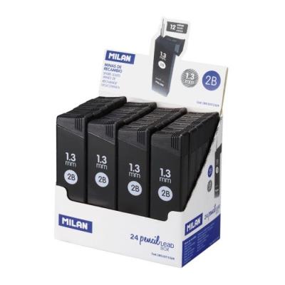 Opakowanie Grafity do ołówka mechan. 2B 1.3mm (24szt) MILAN
