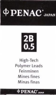 Opakowanie Grafity do ołówków 2B 0,5mm (12szt)