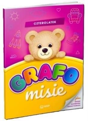 GRAFOmisie. Czterolatek. Autor: Karolina Karamuz. SmakLiter.pl Okładka książki GRAFOmisie. Czterolatek