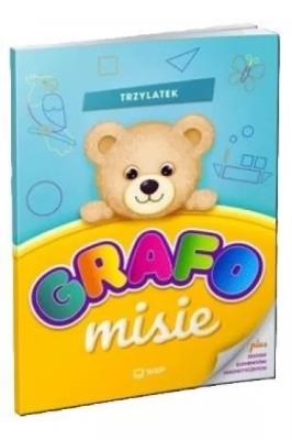 GRAFOmisie. Trzylatek. Autor: Karolina Karamuz. SmakLiter.pl Okładka książki GRAFOmisie. Trzylatek