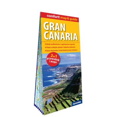 Gran Canaria laminowany map&guide 2w1 przewodnik i mapa. Autor: Waszczuk Agnieszka. SmakLiter.pl Okładka książki Gran Canaria laminowany map&guide 2w1 przewodnik i mapa